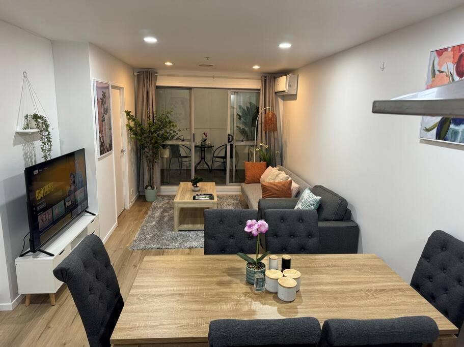 Stunning 3 Bd - 2 Bth City Apt - Pool & Carpark 奥克兰 外观 照片